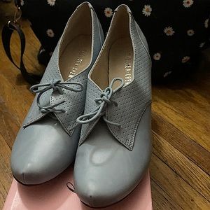 Brand new Chelsea Crew heels, powder blue.